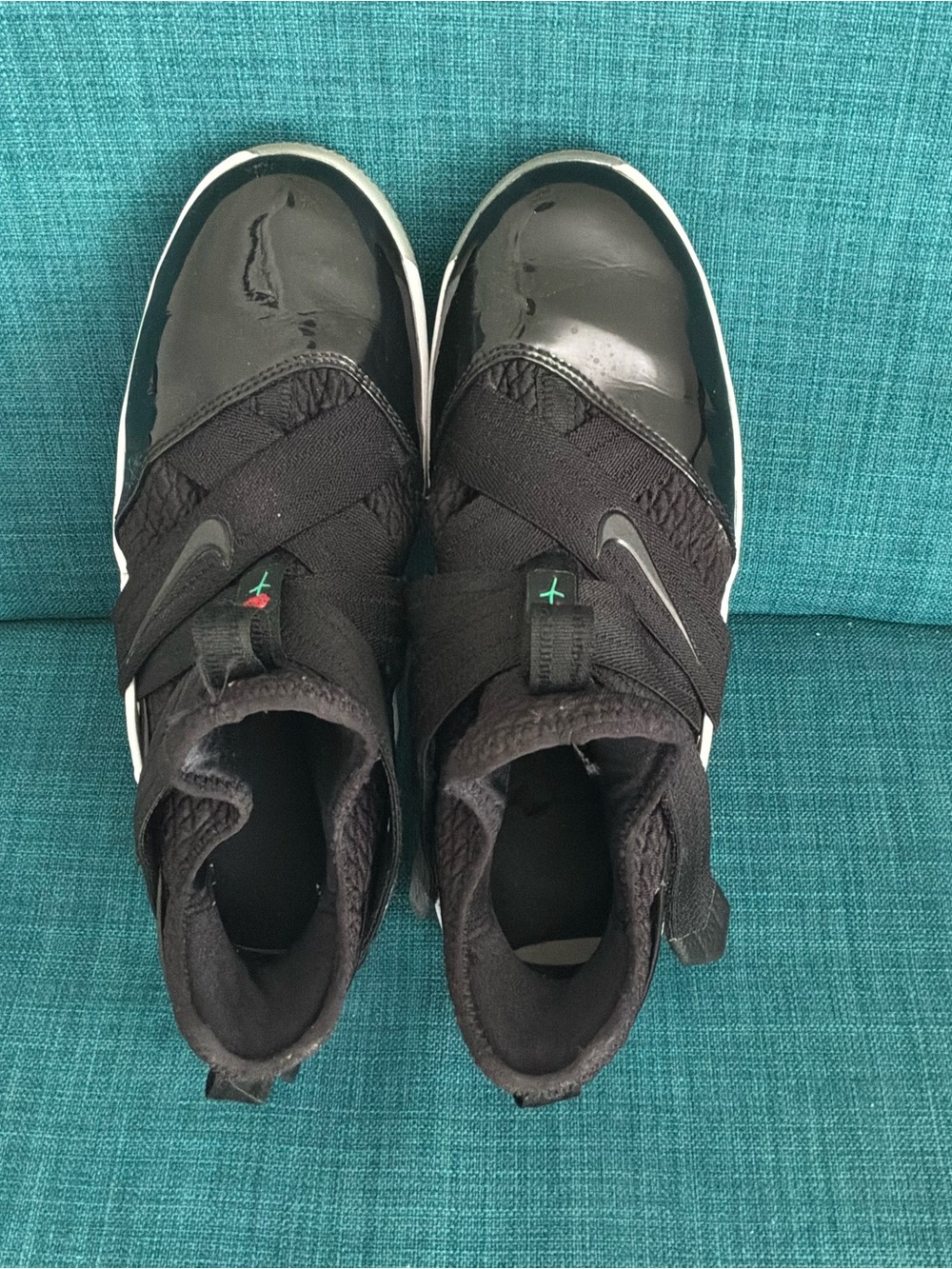 Nike Lebron Soldier XII SFG Black Patent Leather A02910-005 Size 6.5Y